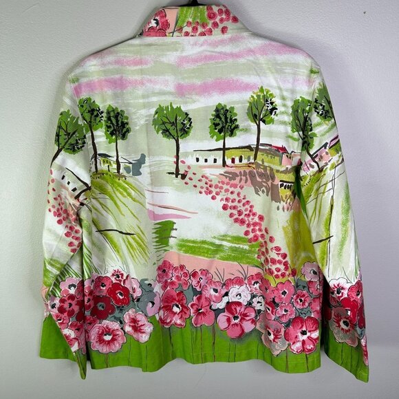 K-E-R-E-N hart Women's Floral/Outdoor Button Up Jacket Size M - Picture 2 of 5